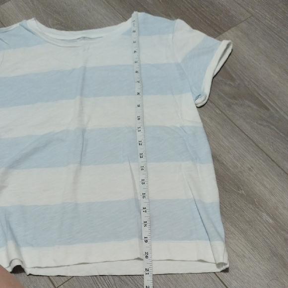 Blue and White Striped T-Shirt - Picture 4 of 6
